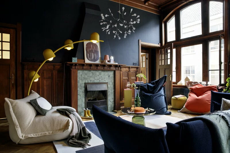 Fatboy Pouf Point Velvet Recycled, Gold Honey 2 Fatboy Pouf Point Velvet Recycled, Gold Honey - immagine 2