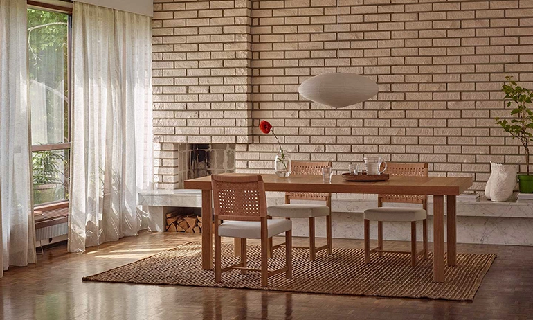 Ornäs Sedia Näyttely, Rovere - Pelle Naturale - Seduta In Lino 4 Ornäs Sedia Näyttely, Rovere - Pelle Naturale - Seduta In Lino - immagine 4