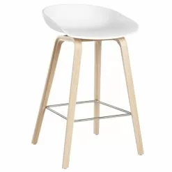 Hay About A Stool AAS32, Rovere Saponato - Bianco