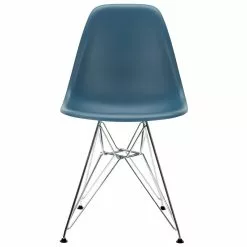 Vitra Sedia Eames DSR, Sea Blue - Cromo