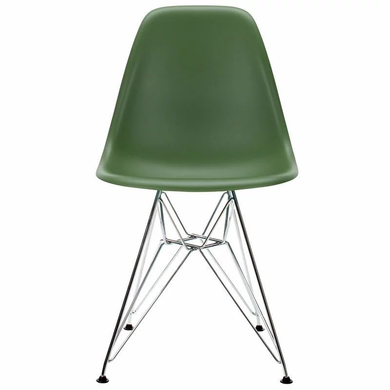 Vitra Sedia Eames DSR, Forest - Cromo 1 Vitra Sedia Eames DSR, Forest - Cromo