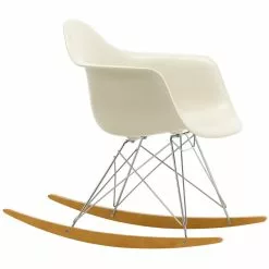 Vitra Sedia A Dondolo Eames RAR, Pebble - Cromo