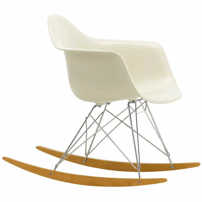Vitra Sedia A Dondolo Eames RAR, Pebble - Cromo 1 Vitra Sedia A Dondolo Eames RAR, Pebble - Cromo