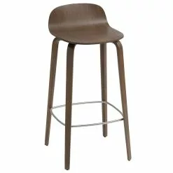 Muuto Sgabello Da Bar Visu, 75 Cm, Tinto Marrone Scuro