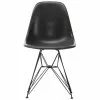 Vitra Sedia Eames DSR Fiberglass, Elephant Hide Grey - Nero