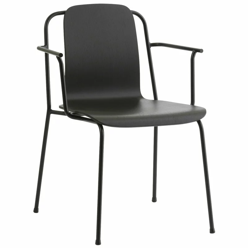 Normann Copenhagen Sedia Studio Con Braccioli, Nera 1 Normann Copenhagen Sedia Studio Con Braccioli, Nera