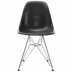Vitra Sedia Eames DSR Fiberglass, Elephant Hide Grey - Cromo