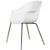 Gubi Sedia Bat, Pure White - Gambe Ottone Antico