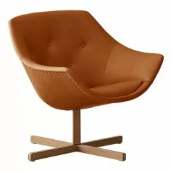 Ornäs Sedia Mandariini, Rovere - Pelle Cognac