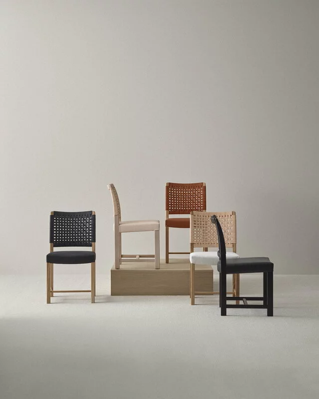 Ornäs Sedia Näyttely, Rovere - Pelle Naturale - Seduta In Lino 6 Ornäs Sedia Näyttely, Rovere - Pelle Naturale - Seduta In Lino - immagine 6