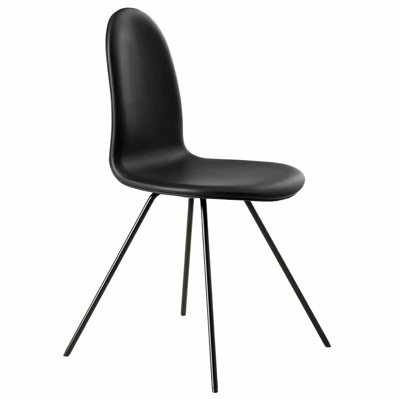 Howe Sedia Tongue, Pelle Nera - Nero 1 Howe Sedia Tongue, Pelle Nera - Nero