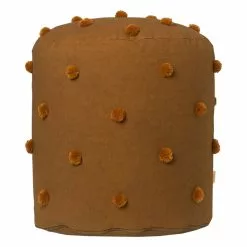 Ferm LIVING Pouf Taftato Dot, Sugar Kelp - Senape