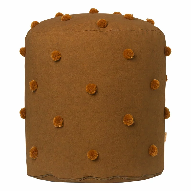 Ferm LIVING Pouf Taftato Dot, Sugar Kelp - Senape 1 Ferm LIVING Pouf Taftato Dot, Sugar Kelp - Senape