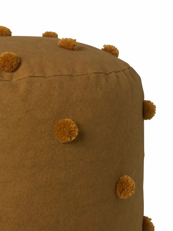 Ferm LIVING Pouf Taftato Dot, Sugar Kelp - Senape 2 Ferm LIVING Pouf Taftato Dot, Sugar Kelp - Senape - immagine 2