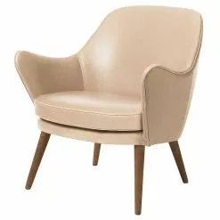 Warm Nordic Poltrona Dwell, Pelle Beige