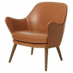 Warm Nordic Poltrona Dwell, Pelle Cognac