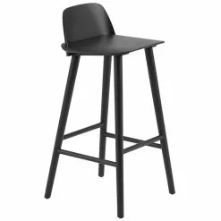 Muuto Sgabello Da Bar Nerd, 75 Cm, Nero