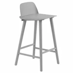 Muuto Sgabello Da Bar Nerd, 65 Cm, Grigio