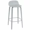 Muuto Sgabello Da Bar Visu, 75 Cm, Grigio