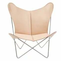 OX Denmarq Sedia Trifolium, Acciaio Inox - Naturale