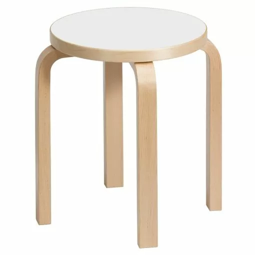 Artek Sgabello Aalto E60, Laminato Bianco -Sedie negozio 13 Artek91 20 TH
