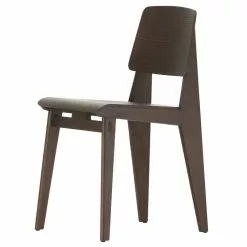 Vitra Sedia Chaise Tout Bois, Rovere Tinto Scuro
