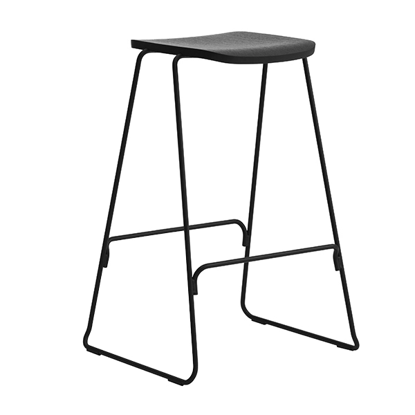 Normann Copenhagen Just Barstool 65 Cm, Senza Schienale, Nero 1 Normann Copenhagen Just Barstool 65 Cm, Senza Schienale, Nero