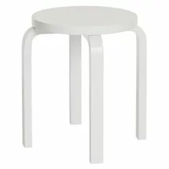 Artek Sgabello Aalto E60, Bianco Laccato