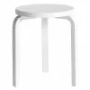 Artek Sgabello Aalto 60, Laccato Bianco