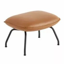 Muuto Poggiapiedi Doze, Pelle Cognac - Antracite