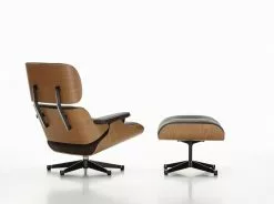 Vitra Poltrona Eames, Dimens. Classiche, Ciliegio Americano - Pelle Ne 9 Vitra Poltrona Eames, Dimens. Classiche, Ciliegio Americano - Pelle Ne -Sedie negozio 1811419 Lounge Chair Ottoman cherry master 1