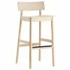 Woud Sgabello Da Bar Pause 2.0, 75 Cm, Rovere Laccato Bianco