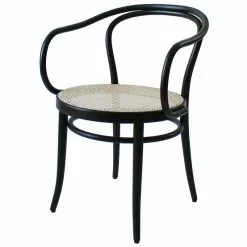 Ton Sedia Armchair 30, Rattan - Nero