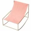 Valerie_objects Rocking Chair, Ottone - Rosa