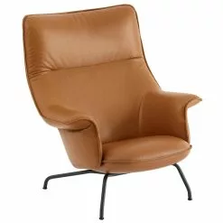 Muuto Poltrona Doze, Pelle Cognac - Antracite