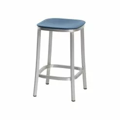 EMECO Sgabello Da Bar 1 Inch 62 Cm, Alluminio - Blu