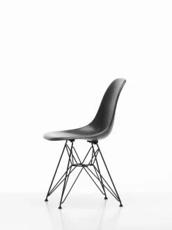 Vitra Sedia Eames DSR Fiberglass, Elephant Hide Grey - Nero -Sedie negozio 1957066 Eames Fiberglass Side Chair DSR master