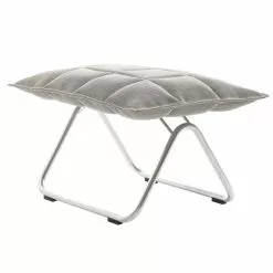 Woodnotes Poggiapiedi K, Stretto, Base Tubolare, Stone/nero