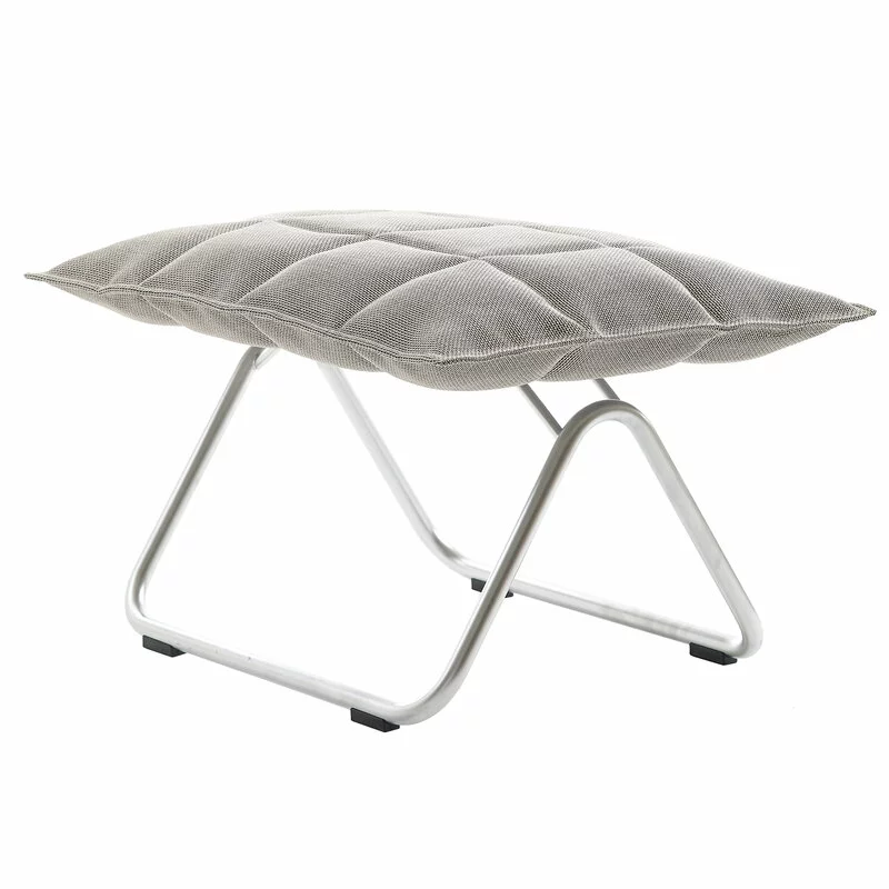 Woodnotes Poggiapiedi K, Stretto, Base Tubolare, Stone/nero 1 Woodnotes Poggiapiedi K, Stretto, Base Tubolare, Stone/nero