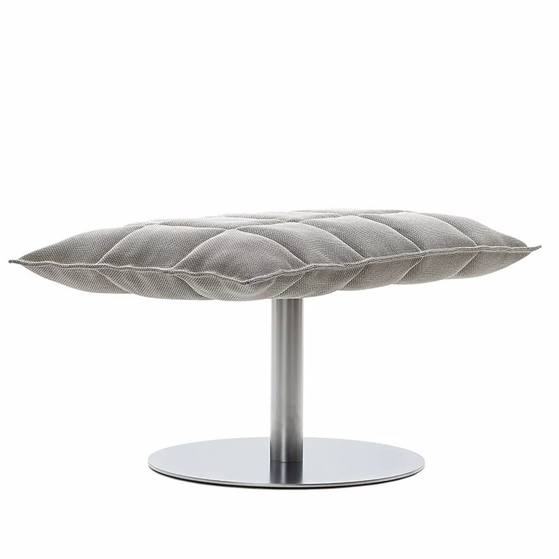 Woodnotes Poggiapiedi K, Largo, Con Base, Stone/nero 1 Woodnotes Poggiapiedi K, Largo, Con Base, Stone/nero