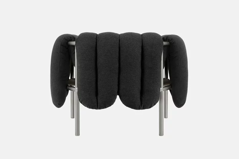 Hem Poltrona Puffy, Antracite - Acciaio Inox 3 Hem Poltrona Puffy, Antracite - Acciaio Inox - immagine 3
