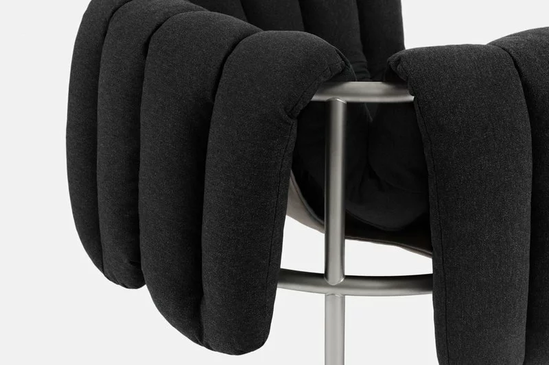 Hem Poltrona Puffy, Antracite - Acciaio Inox 5 Hem Poltrona Puffy, Antracite - Acciaio Inox - immagine 5