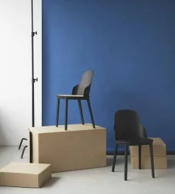 Normann Copenhagen Sedia Allez, Nero - Vimini Stampato -Sedie negozio 2021 Allez Chair Black Group 02 kopi
