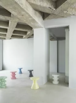 Normann Copenhagen Sgabello Bit, Stack, Verde -Sedie negozio 2022 Bit Cone Stack Group 04