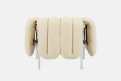 Hem Poltrona Puffy, Bouclé Bianco Naturale - Acciaio Inox 8 Hem Poltrona Puffy, Bouclé Bianco Naturale - Acciaio Inox -Sedie negozio 20295 Puffy Lounge Chair Eggshell Stainless 04 2048x2048