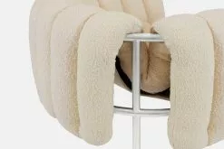 Hem Poltrona Puffy, Bouclé Bianco Naturale - Acciaio Inox 11 Hem Poltrona Puffy, Bouclé Bianco Naturale - Acciaio Inox -Sedie negozio 20295 Puffy Lounge Chair Eggshell Stainless 05 2048x2048