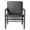 FDB Møbler Poltrona J147, Rovere Nero - Pelle Nera