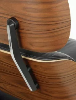 Vitra Poltrona Eames, Dimens. Classiche, Palissandro - Pelle Nera 11 Vitra Poltrona Eames, Dimens. Classiche, Palissandro - Pelle Nera -Sedie negozio 2579654 Eames Lounge Chair back view master