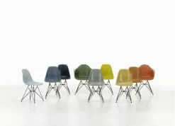 Vitra Sedia Eames DSR Fiberglass, Navy Blue - Nero -Sedie negozio 2680232 Eames Fiberglass Plastic Chair DSR DAR Group master