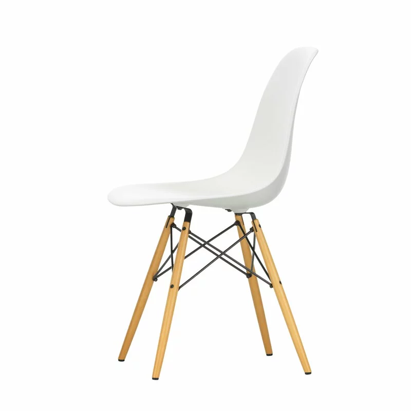 Vitra Sedia Eames DSW, Bianco - Acero 3 Vitra Sedia Eames DSW, Bianco - Acero - immagine 3